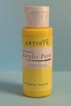 Acrylic Paint: Bright Yellow 59ml