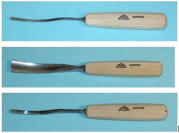 STUBAI 4mm No12 Salmon Bend Sweep4 Woodcarving Tool